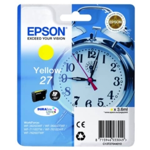 Cartuccia inkjet Sveglia 27 Epson giallo  C13T27044012