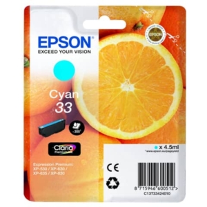 Cartuccia inkjet Arance T33 Epson ciano C13T33424012