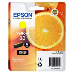 Cartuccia inkjet Arance T33 Epson giallo C13T33444012
