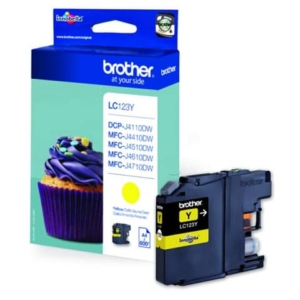 Cartuccia inkjet LC-123 Brother giallo LC-123Y
