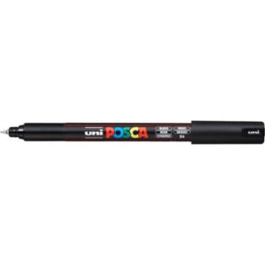 Marcatore a tempera POSCA Uni-Ball punta tonda 0,7 mm nero M PC1MR N