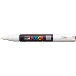 Marcatore a tempera POSCA Uni-Ball punta tonda 0,7 mm bianco M PC1M BI