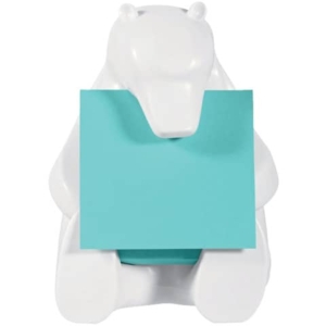 Dispenser foglietti adesivi Post-it® Z-Notes Super Sticky Orso bianco conf. dispenser + 1 ricarica - BEAR-330