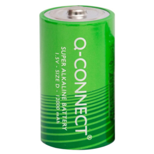 Batteria alcalina Q-Connect D/LR20 1.5 V - conf. 2 pz in blister - KF00491