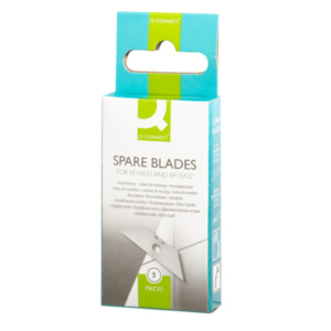 Lama di ricambio per cutter Q-Connect trapezoidale confezione da 5 pezzi - KF15433