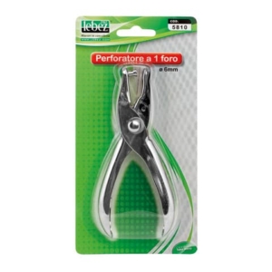 Perforatore Lebez 1 foro da 6 mm argento 5810
