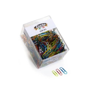 Fermagli Leone Dell'Era Gran Mix in filo colorato metallizzato misure assortite scatola da 500 g FX500GMIX