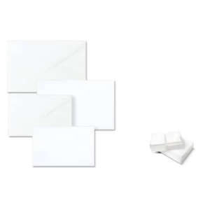 Biglietti con buste Ellebi - Sadoch Dalmazia ''formato 9'' 9x14 cm bianco Conf. 100 pezzi - 8309