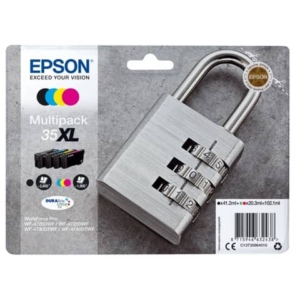 cartucce inkjet alta capacità Lucchetto 35XL Epson nero+ciano+magenta+giallo Multipack - C13T35964010