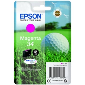 Cartuccia inkjet Pallina da golf 34 Epson magenta C13T34634010