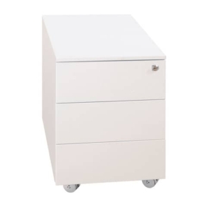 Cassettiera in metallo KUBO 3 con ruote - 40x59x54 cm bianco 3903 B