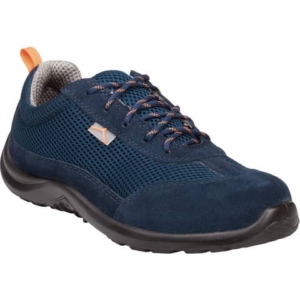 Scarpe da lavoro DELTA PLUS basse Como S1P - poliestere mesh e pelle scamosciata blu - 39 - COMOSPBL39
