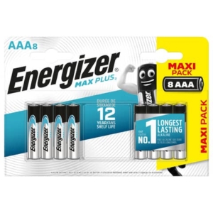 Batterie ENERGIZER Max Plus AAA  conf. da 8 - E301322500