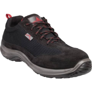 Scarpe da lavoro DELTA PLUS basse Asti S1P - poliestere mesh e pelle scamosciata nero - 39 - ASTISPNO39
