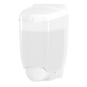 Distributore di sapone liquido 12,5x11,5x21 cm Hylab in plastica 1000 ml bianco - U-SO/1-ECOS