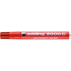 Marcatore permanente edding 2000 C punta tonda 1,5-3 mm rosso - E-2000C 002