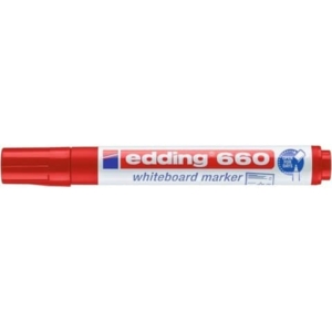 Marcatore per lavagne bianche edding 660 punta conica 1,5-3 mm rosso E-660 002