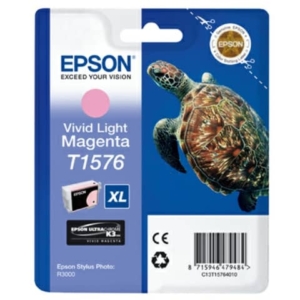 Cartuccia inkjet alta capacità ink pigmentato blister RS T1576 Epson magenta chiaro vivido - C13T15764010