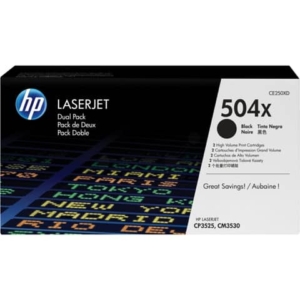 Toner alta capacità 504X HP nero Conf. 2 - CE250XD