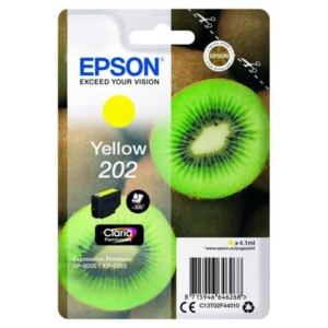 Cartuccia inkjet Kiwi 202 Epson giallo  C13T02F44010