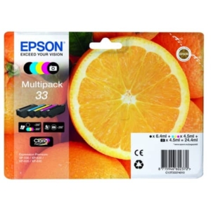 Cartucce inkjet Arance T33 Epson 5 colori Conf. 5 - C13T33374011