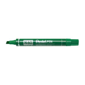 Marcatore permanente Pentel N60 punta a scalpello 3,9-5,7 mm verde N60-D
