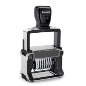 Numeratore autoinchiostrante a 8 cifre TRODAT PROFESSIONAL 5558 4.0 in acciaio nero - 120198