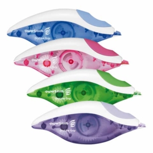 Correttore a nastro Paper Mate Dryline Grip 5 mm x 8,5 mt assortiti Conf. 12 pezzi - 1862884