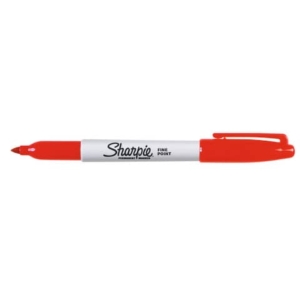 Marcatore permanente Sharpie Fine - punta tonda 1 mm rosso - S0810940