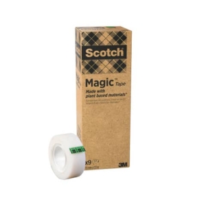 Nastro adesivo Scotch® Magic? Più Verde 19 mm x 33 m trasparente opaco conf. da 9 rotoli - 900-1933-9