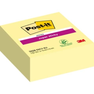 Foglietti riposizionabili Post-it® Cubo Super Sticky Notes 76x76 mm 270 ff Giallo Canary? 2028-SSCY-EU