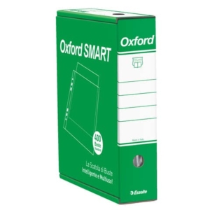Buste a perforazione universale goffrate Esselte OXFORD SMART PP antiriflesso 22x30 cm conf.400 - 391098300