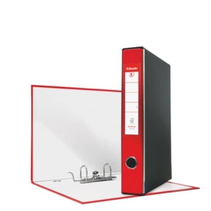 Registratore con custodia Esselte G54 Eurofile protocollo dorso 5 cm cartone rivestito in PP rosso - 390754160