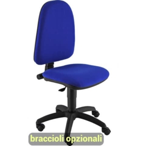 Sedia operativa girevole Unisit Jupiter JUSB/SB Eco smart - rivestimento Eco blu -JPL/EB