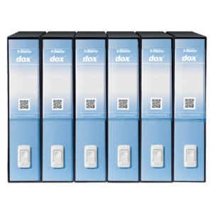 Registratore a leva DOX2 Protocollo S. Francisco 28,5x35 cm - dorso 8 cm azzurro - D15216