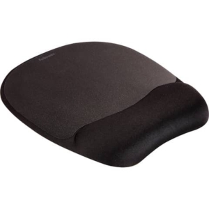 Tappetino mouse con poggiapolsi FELLOWES Memory nero 27,6x23,2x3,2 cm- 9176501