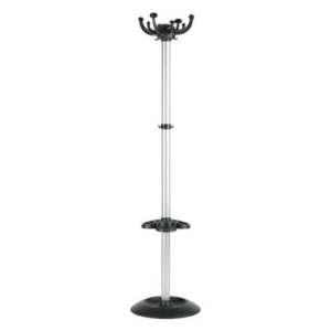 Appendiabiti da terra Unisit Jolly con portaombrelli h. 176 cm - 8 ganci grigio- APUJOLG