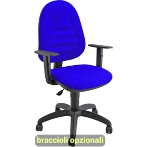 Sedia operativa girevole Unisit Metis MTPRO Eco Smart - rivestimento microfibra blu - MTPRO/MBE