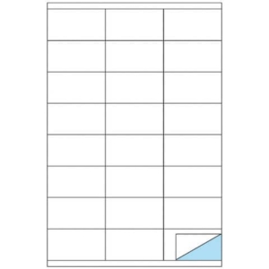 Etichette bianche MARKIN Copiatabu permanenti 70x36 mm con margine - 24 et./foglio - conf. 100 fogli - X210C500