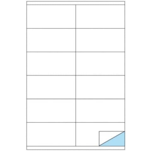 Etichette bianche MARKIN Copiatabu permanenti 105x48 mm con margine - 12 et./foglio - conf. 100 fogli - X210C504