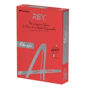 Carta colorata A3 Sylvamo Rey Adagio 80 g/m² rosso intenso 22 - Risma da 500 fogli - ADAGI080X678