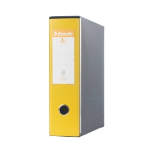 Registratori con custodia Esselte G53 Eurofile commerciale Dorso 8 cm cartone rivestito in PP giallo - 390753090