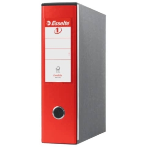 Registratore con custodia Esselte G53 Eurofile commerciale Dorso 8 cm cartone rivestito in PP rosso - 390753160
