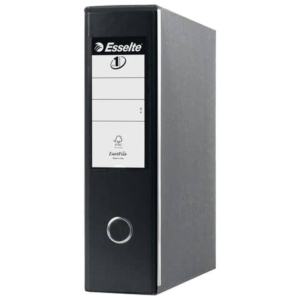 Registratore con custodia Esselte G53 Eurofile commerciale Dorso 8 cm cartone rivestito in PP nero vivida - 390753130