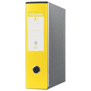 Registratore con custodia Esselte G53 Eurofile commerciale Dorso 8 cm cartone rivestito in PP giallo vivida 390753930