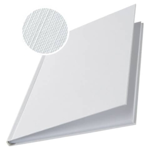 Copertina rigida 36-70 fogli Leitz impressBIND in cartone con dorso da 7 mm A4 bianco conf. da 10 - 73910001