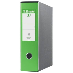Registratori con custodia Esselte G53 Eurofile commerciale Dorso 8 cm cartone rivestito in PP verde vivida - 390753940