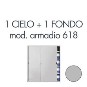 Set 1 cielo + 1 fondo armadio Tecnical 2 618 grigio 805141163054