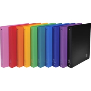 Raccoglitore ad anelli Exacompta LINEA OPACO 4 anelli Ø 30 mm ppl A4 MAXI 297x242 10 colori assortiti - 51699E