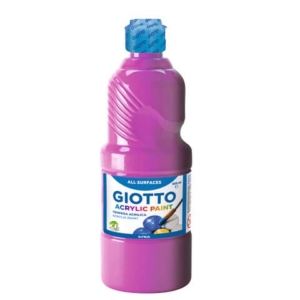 Tempera a base acrilica GIOTTO Acrylic Paint flacone 500 ml magenta F53371000